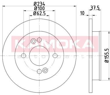Гальмівний диск KAMOKA 1031027