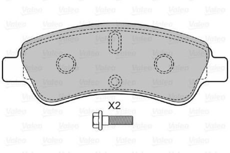 Гальмівні колодки VALEO 598464