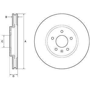 Гальмівний диск DELPHI BG4672C (фото 1)