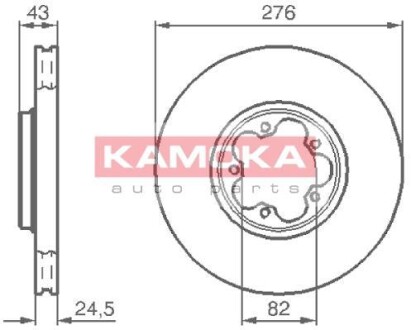 Гальмівний диск KAMOKA 1032226