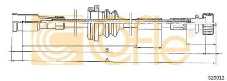 Тросик спідометра COFLE S20012