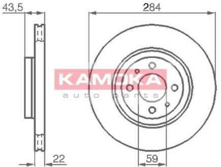 Гальмівний диск KAMOKA 103440