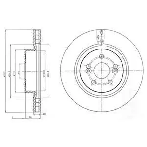 Гальмівний диск DELPHI BG4111