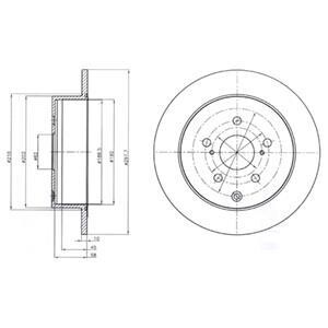 Гальмівний диск DELPHI BG4237