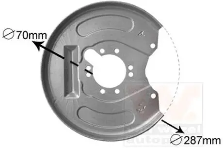 Накладка VAN WEZEL 3225374