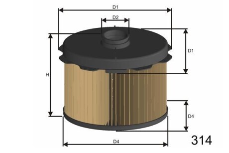 Фільтр палива MISFAT FM646