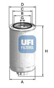 Фільтр палива UFI 2499901