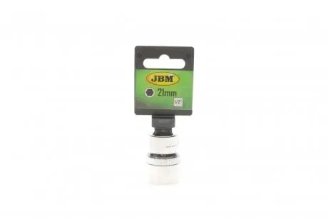 Головка торцева 1/2" 21 мм (хромована) JBM 13267