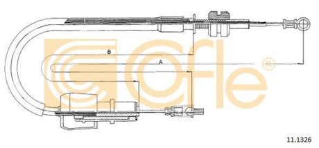 Тросик газу COFLE 111326