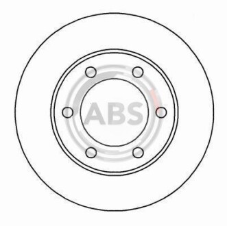 Гальмівний диск A.B.S. A.B.S. 16897