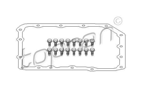 Прокладка, маслянного поддона автоматическ. коробки передач TOPRAN 500784