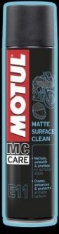 Засіб для сухого очищення пластикових матових поверхонь MC CARE E11 MATTE SURFACE CLEAN (400 ml) MOTUL 105051 (фото 1)
