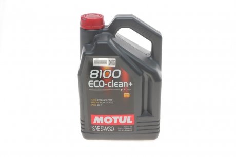 Олива моторна 5W30 ECO-clean+ 8100 5 л MOTUL 842551
