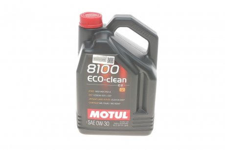 Олива моторна 8100 Eco-Clean 0W-30, 5 л MOTUL 868051 (фото 1)