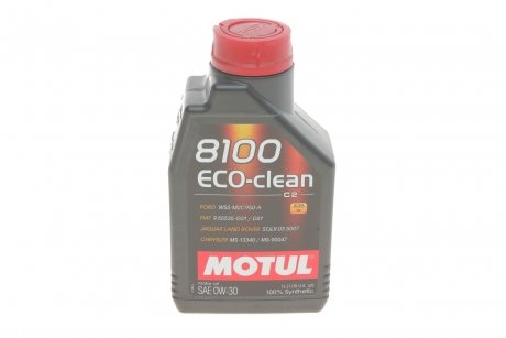 Олива моторна 0W30 ECO-Clean 8100 1 л MOTUL 868011 (фото 1)