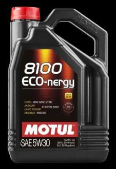 Мастило моторне 8100 ECO-NERGY SAE 5W30 (5L) 812306 MOTUL 102898