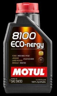 Олива двигуна 8100 ECO-NERGY SAE 5W30 (1L) MOTUL 102782