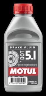 Рідина гальмівна DOT 5.1 Brake Fluid, 0,5л. MOTUL 100950