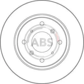 Гальмівний диск A.B.S. A.B.S. 16206