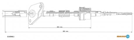 Трос зчеплення ADRIAUTO 1101461