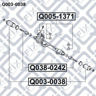 Пильовик рульової рейки Q003-0038 Q-FIX Q0030038