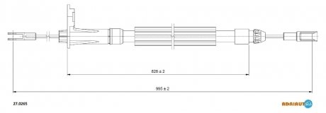 Трос зупиночних гальм ADRIAUTO 270265