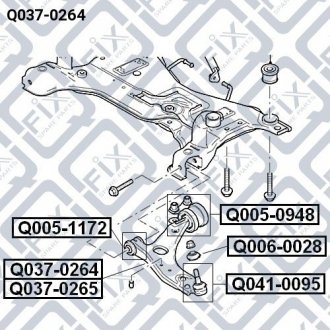 Важіль передній лівий Q-FIX Q0370264