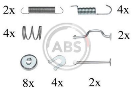 Комплектующие, стояночная тормозная система A.B.S. A.B.S. 0810Q
