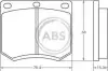 Гальмівні колодки, дискове гальмо (набір) A.B.S. A.B.S. 36109 (фото 1)