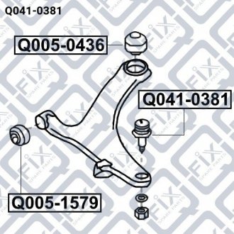 Опора кульова Q-FIX Q0410381