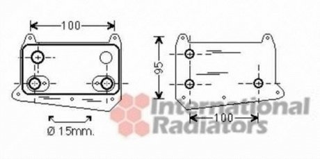 Радиатор масляный MB W/S210 - W163 VAN WEZEL 30003552 (фото 1)