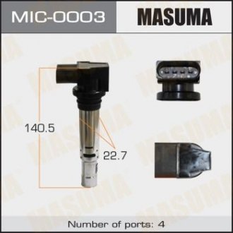 Катушка зажигания AUDI A2, A3 / BLF, BMY MASUMA MIC0003