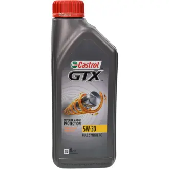 Моторное масло GTX 5W-30 синтетическое 1 л CASTROL 15E615