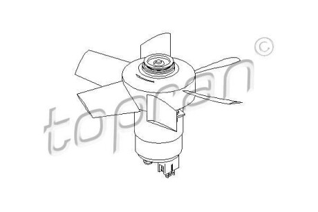 Вентилятор радіатора TOPRAN 107721 (фото 1)