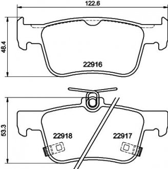 Колодкитормозныедисковые залние Honda Accord X (17-) NISSHINBO NP8061 (фото 1)