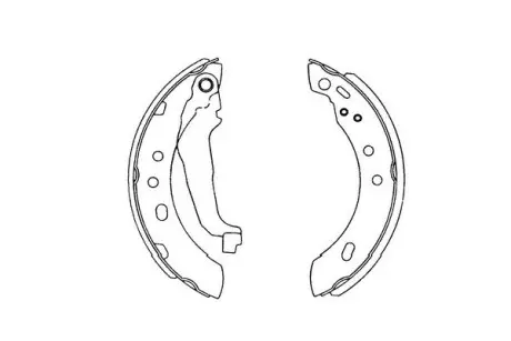 NISSAN щоки гальмівні Micra (K11E) 92-00 KAVO PARTS KBS-7401