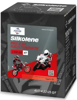 Синтетическое эфирное моторное масло "Silkolene PRO 4 15W-50 XP', 4л FUCHS 601451461