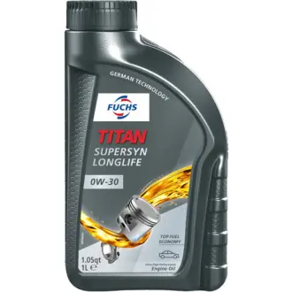 Моторное масло Titan Supersyn Long Life 0W-30 синтетическое 1 л FUCHS 602012555