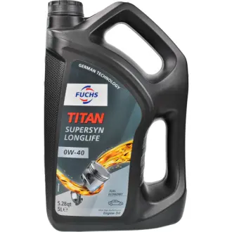 Моторное масло Titan Supersyn Long Life 0W-40 синтетическое 5 л FUCHS 602010773
