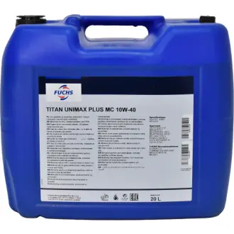 Моторное масло Titan Unimax Plus MC 10W-40 полусинтетическое 20 л FUCHS 600813734