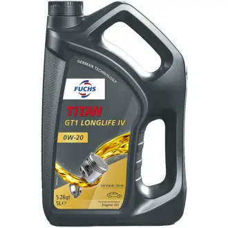 Моторное масло Titan GT1 LongLife IV 0W-20 синтетическое 5 л FUCHS 602008091