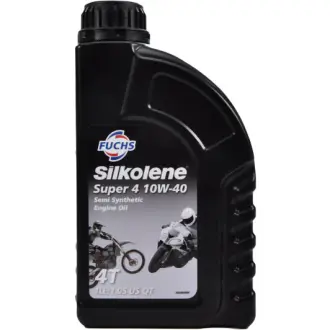 Моторное масло 4T Silkolene Super 4 10W-40 полусинтетическое 1 л FUCHS 601383656