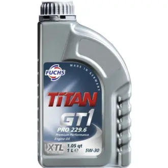 Моторное масло Titan GT1 Pro 229.6 5W-30 синтетическое 1 л FUCHS 601426438