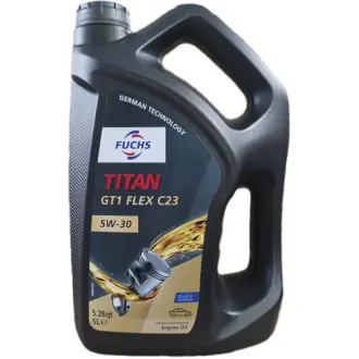 Моторное масло Titan GT1 Flex C23 5W-30 синтетическое 5 л FUCHS 602007391