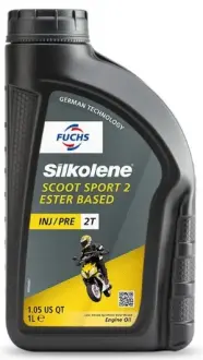 Моторное двухтактное синтетическое масло Silkolene Scoot Sport 2, 1л FUCHS 600985998