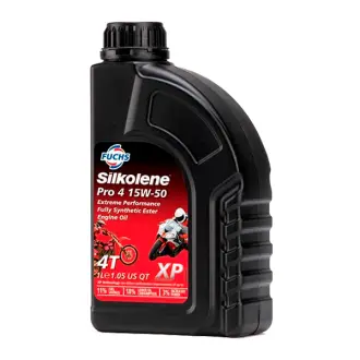 Моторное масло 4T Silkolene Pro 4 XP 15W-50 синтетическое 1 л FUCHS 600986179