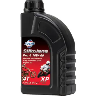 Моторное масло 4T Silkolene Pro 4 Plus 10W-60 синтетическое 1 л FUCHS 600986186