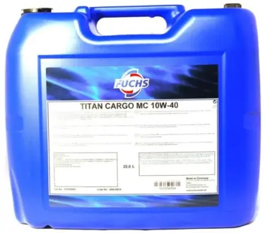 Моторное полусинтетическое масло TITAN CARGO SAE 10W-40 MC, 20л FUCHS 600639419