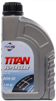Масло трансмісійне 80W-90 1л GL-5 TITAN SUPERGEAR FUCHS 600631734