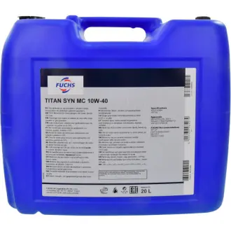 Моторна олива Titan Syn MC 10W-40 напівсинтетична 20 л FUCHS 600639303